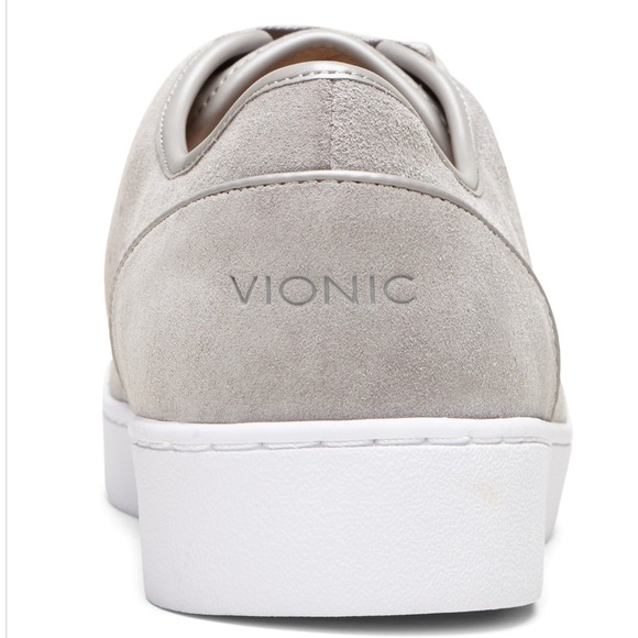 NIB Vionic Splendid Keke Suede Light Grey Sneakers - Picture 12 of 13
